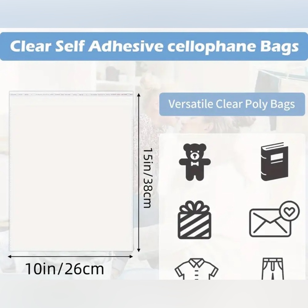 Set of 30 Resealable Protective Clear Poly Bags - Picture 3 of 3